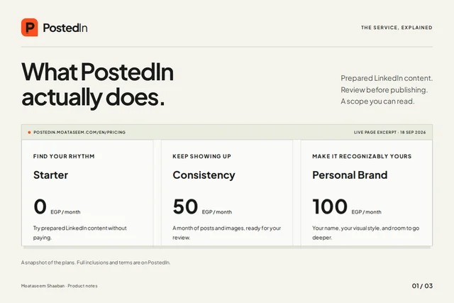 صورة توضيحية لمقال: تعرّف على PostedIn: محتوى LinkedIn جاهز لمراجعتك